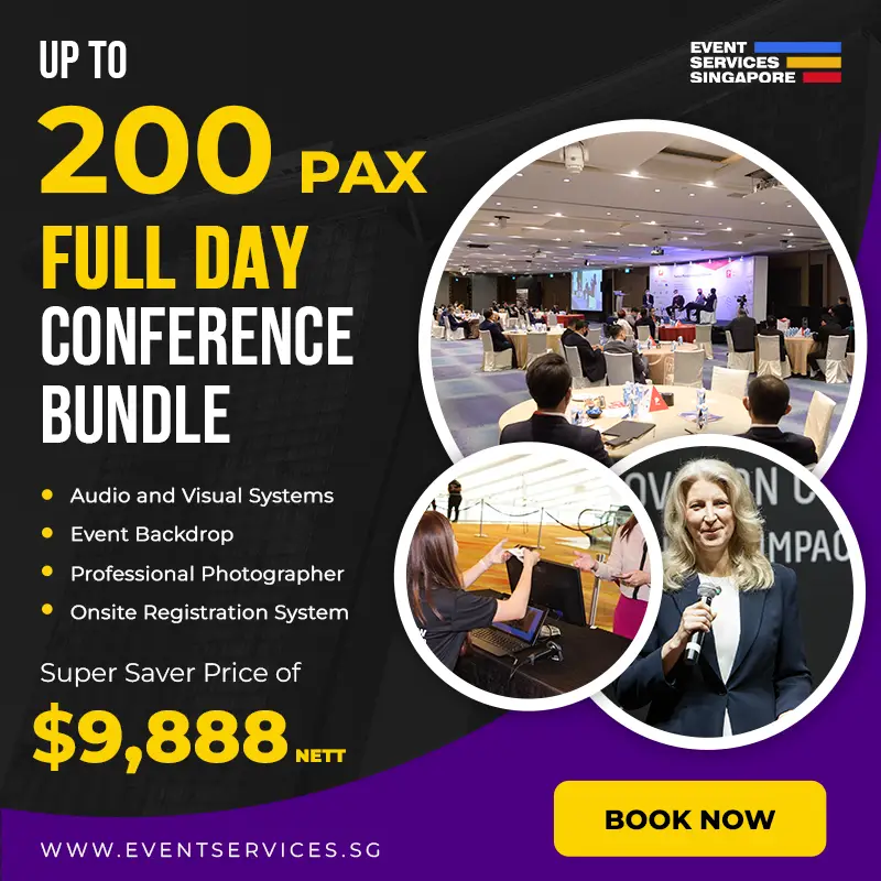 200 pax Full Day Conference Bundle - Event Services Singapore