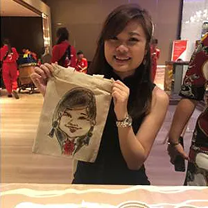 Tote Bag Caricature - Event Services Singapore