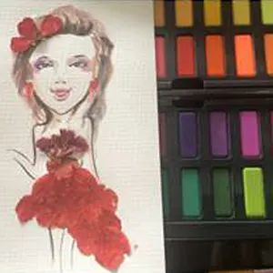 Watercolor Caricature - Event Services Singapore