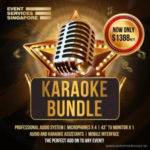 Events Karaoke Singapore Bundle - Karaoke for Events - Karaoke System Rental - Event Karaoke Set Rental - Event Services Singapore