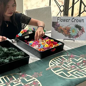 Flower Crown 03 - Dinner and Dance - Unique Event Activities - Handicraft - Event Handicraft - Pre-Event Activities - Event Services Singapore