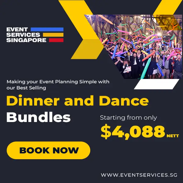 Dinner and Dance Bundle Banner - Mobile - Event Services Singapore Dinner & Dance Packages Singapore (150 / 250 / 350 Pax) | Fixed Nett Prices